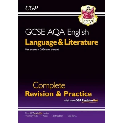 Afbeelding van CGP GCSE English Language &amp; Literature AQA Complete Revision Practice inc. Online Edn Videos: for the 2024 and 2025 exams