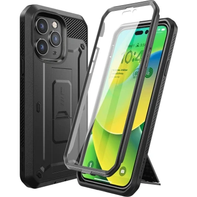 Afbeelding van Supcase Unicorn Beetle Belt Clip hoesje voor iPhone 14 Pro zwart