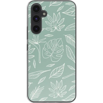 Afbeelding van imoshion hoesje Geschikt voor Samsung Galaxy A54 (5G) Siliconen Design Meerkleurig / Leaves Line Art