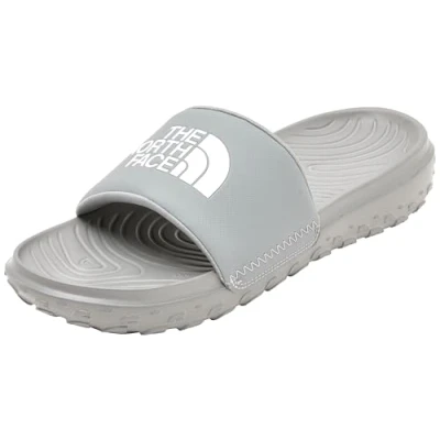 Afbeelding van The North Face Never STOP CUSH Slide Muiltjes, Heren, Maat: 39, Concrete/white Kunststof