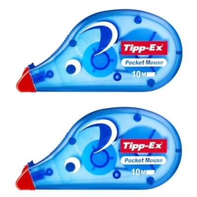 Afbeelding van Tipp ex Pocket Mouse 42709 Tippex instant correctierol, 4,2 mm, 10 m, wit, 2 stuks