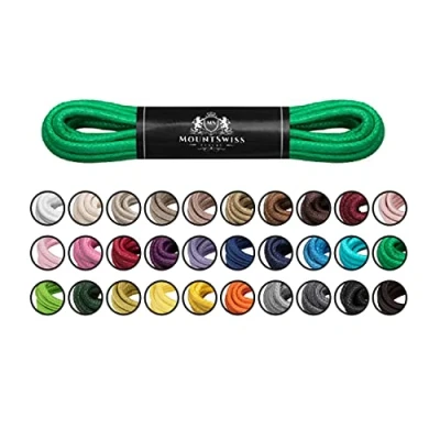 Afbeelding van Mount Swiss© Luxury veters, gewaxt, rond, voor leren schoenen, Ø 2 3 mm, lengtes 45 120 cm, oranje, 100