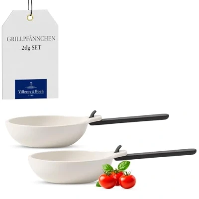 Afbeelding van Villeroy &amp; Boch BBQ Passion Grillpan Set Van 2 Gebroken Wit