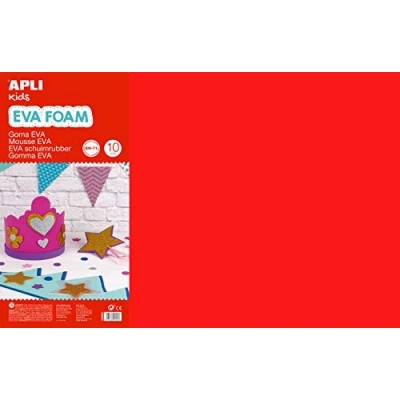 Afbeelding van Apli Kids EVA Foam 10 kleuren 60 x 40 cm 2 mm vel