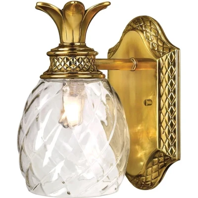 Afbeelding van Hinkley LED Badkamerarmatuur Plantation 3W 3000K 300Lm 830 IP44 Burnished Brass
