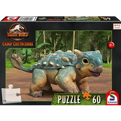Afbeelding van Nieuw avontuur, de Ankylosaurus Bumpy, 60 stukjes (puzzel): kinderpuzzel Jurassic World Camp Cretaceous