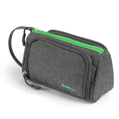 Afbeelding van SharkByte Etui Style 001, Grijs en groen, tas organizer