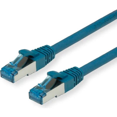Afbeelding van VALUE Patchkabel Kat.6A (Class EA) S/FTP (PiMF), LSOH, blauw, 0,5 m