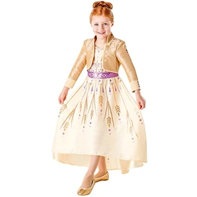 Afbeelding van Rubie&#039;s Disney Frozen 2 Deluxe Prologue jurk voor kinderen, 9 10 jaar