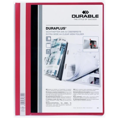 Afbeelding van Snelhechtmap Durable Duraplus A4 rood