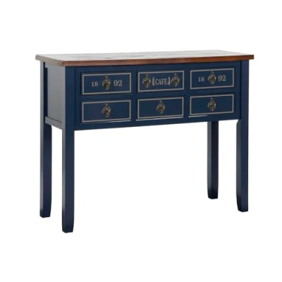 Afbeelding van Console Home ESPRIT Bruin Marineblauw Paulownia hout 103 x 35 80 cm
