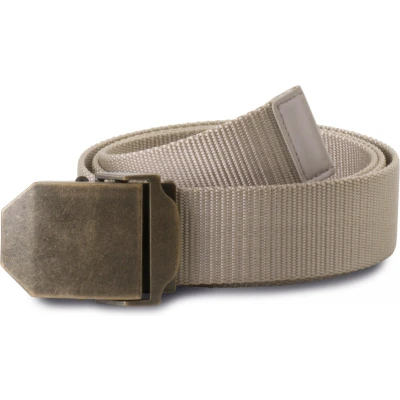 Afbeelding van K up Riem van nylon KP813 Beige / Old Brass