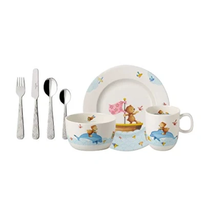 Afbeelding van Villeroy &amp; Boch Happy as a bear Kinderservies premium porselein, 7 delig
