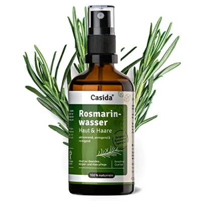 Afbeelding van Casida® Rozemarijnwater voor huid en haar rozemarijnhydrolaat revitaliserend hydraterend water haarverzorging de kwaliteit van apotheken 100 ml