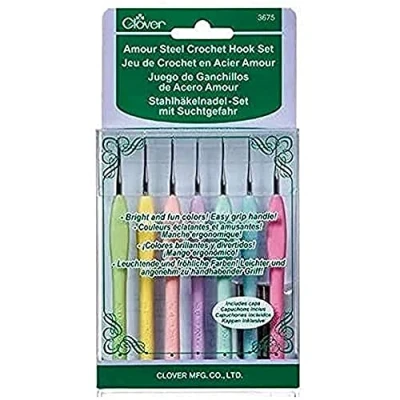 Afbeelding van Clover Amour Haaknaalden 0.6 1.75mm Set