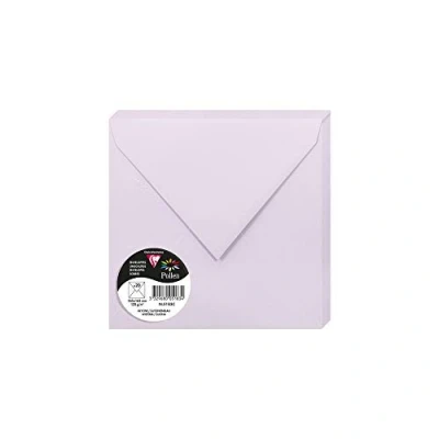 Afbeelding van Clairefontaine 5183C enveloppen, rubber, vierkant, 16,5 x cm, 120 g/m², kleur: glycine, uitnodigingen voor evenementen en matching, pollenserie, glad premium papier