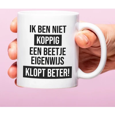 Afbeelding van Mok Een Beetje Eigenwijs