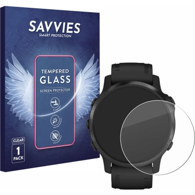 Afbeelding van Savvies Glas Screenprotector voor Garmin Fenix 6S Pro Gehard Beschermglas 9H