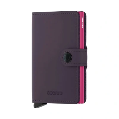 Afbeelding van Secrid Miniwallet Matte dark purple Dames portemonnee