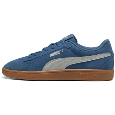 Afbeelding van Puma Smash 3.0 Unisex Sneakers laag, Maat: 48, Dark indigo/gray echo/gum Veloursleer