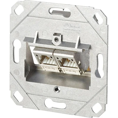 Afbeelding van Metz Connect 130B12D21200 E Netwerkdoos Inbouw (in muur) Inzet CAT 6A 2 poorten