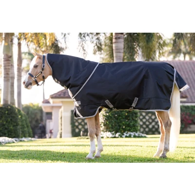Image de Amigo Chemise Turnout 1200D Plus Pony 0g Noir/Gris Titane/ArgentVendu par Agradi