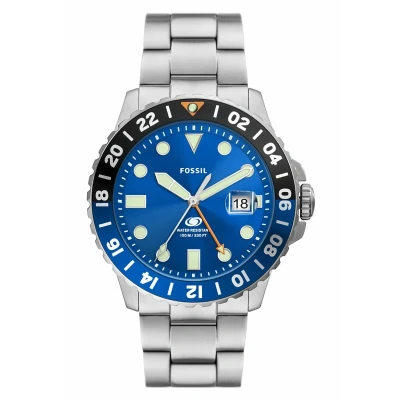 Afbeelding van Fossil heren Blue horloge FS5991 in de kleur Zilver