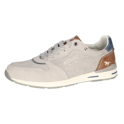 Afbeelding van Mustang 4154 319 heren veterschoenen, lichtgrijs, 45 EU, EU