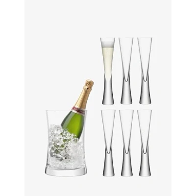 Afbeelding van L.S.A. Moya Champagne Serveerset Set van 7 Stuks Transparent / Glass