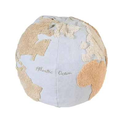 Afbeelding van Lorena Canals Poef World map 45x50cm