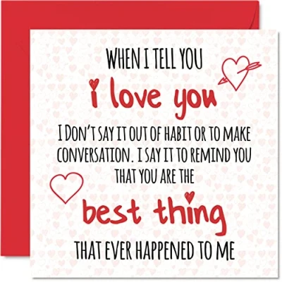 Afbeelding van Schattige verjaardagskaart voor hem, haar I Love You, You Are The Best Thing, Valentijn, verjaardagskaart, vriend, vriendin, man, vrouw, partner, 145 mm x mm, kaarten