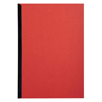 Afbeelding van Exacompta 2782C omslagdeksel voor A4 leren binding, 100 stuks, rood