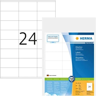 Afbeelding van HERMA 4414 Wit Zelfklevend printerlabel printeretiket