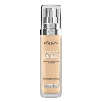 Afbeelding van L’Oréal Paris Accord Parfait Foundation 3.5N Natuurlijk Dekkende met Hyaluronzuur en SPF 16 30 ml