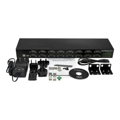 Image de StarTech.com Hub serie RS232 a 16 ports adaptateur USB vers 16x DB9 montage en rack avec installation série