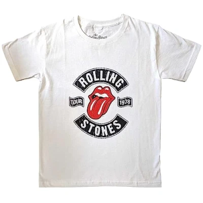 Afbeelding van The Rolling Stones US Tour 1978 Kinder T shirt Kids tm 6 jaar Wit