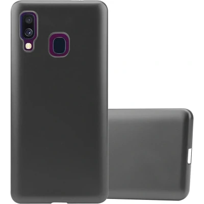 Afbeelding van Cadorabo Hoesje geschikt voor Samsung Galaxy A40 in METALLIC GRIJS Beschermhoes gemaakt van flexibel TPU silicone Case Cover
