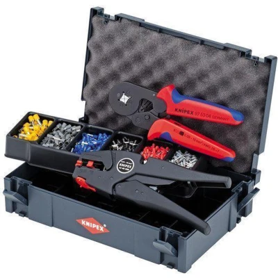 Afbeelding van Knipex 97 90 10 Krimptang adereindhulzen 0.08 tot mm² Incl. striptang, assortiment in koffer