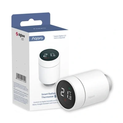 Image de Tête thermostatique intelligente connectée Aqara E1 Blanc et Noir