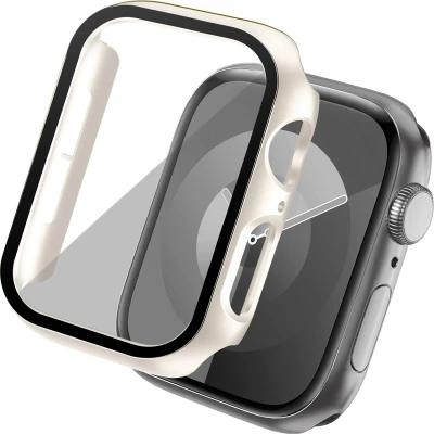 Afbeelding van imoshion Screen Protector Geschikt voor Full Cover Hard Case / Hoesje de Apple Watch Series 4 5 6 SE 40 mm Sterrenlicht