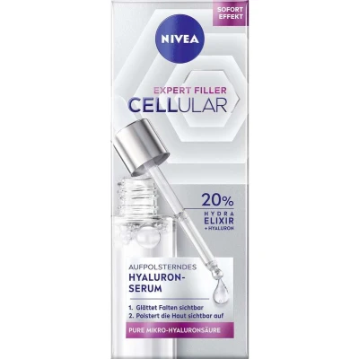Afbeelding van Nivea Cellular Expert Filler Replumping Hyaluronic Serum Serum, Maat: 30 ml,