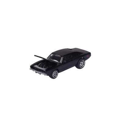Afbeelding van Majorette Dodge Charger R/T Vintage auto speelgoed schaal 1/64 (7,5 cm) met verzamelkaart automodel voor kinderen vanaf 3 jaar