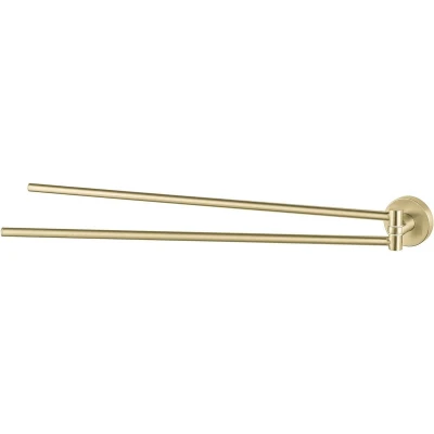 Afbeelding van Haceka Kosmos Dubbele Handdoekhouder Draaibaar Geb.Goud 46cm wordt vertaald naar: