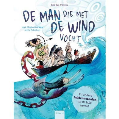 Image de de man die met wind vocht