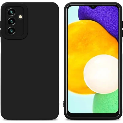 Afbeelding van Cadorabo Hoesje geschikt voor Samsung Galaxy A13 5G in Fluid ZWART Beschermhoes gemaakt van flexibel TPU silicone Cover Case