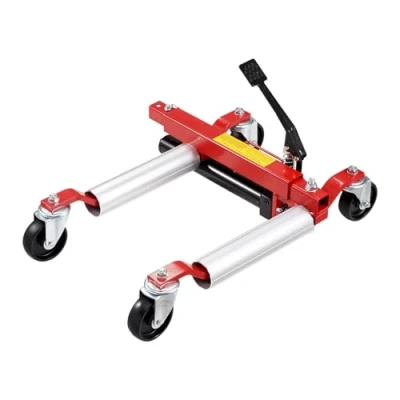 Afbeelding van VEVOR Trolley voor wielen, capaciteit 680,38 kg, hefbrug autokrik met 360 draaibare hydraulische krik positionering van zware voertuigen, reparatie voertuigen