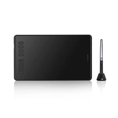 Afbeelding van HUION Inspiroy H950P grafisch tablet, compatibel met Android apparaten en pc (upgrade van de OTG functie), 5080LPI, 8 aangepaste exprestoetsen, 8192 niveaus penfunctie zonder batterij 2020
