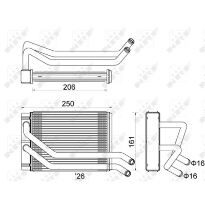 Afbeelding van Kachelradiateur, interieurverwarming NRF 54313