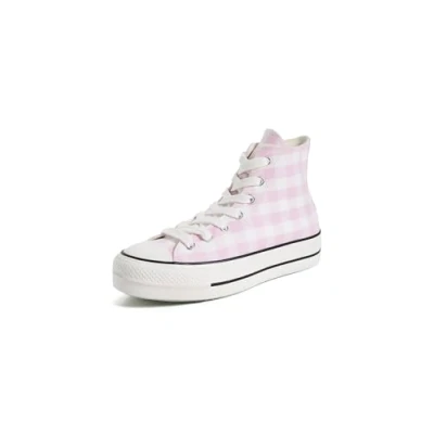 Afbeelding van Converse Chuck Taylor LIFT Sneakers hoog, Dames, Maat: 37.5, Vintage white/summit pink/egret Textiel