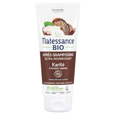 Afbeelding van Natessance Ultra Voedende Shea Butter en Organische Plantaardige Keratine Conditioner 200 ml